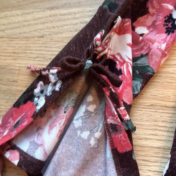 3/$6 Stitch Fix Violets and Roses floral dress - Picture 4 of 6